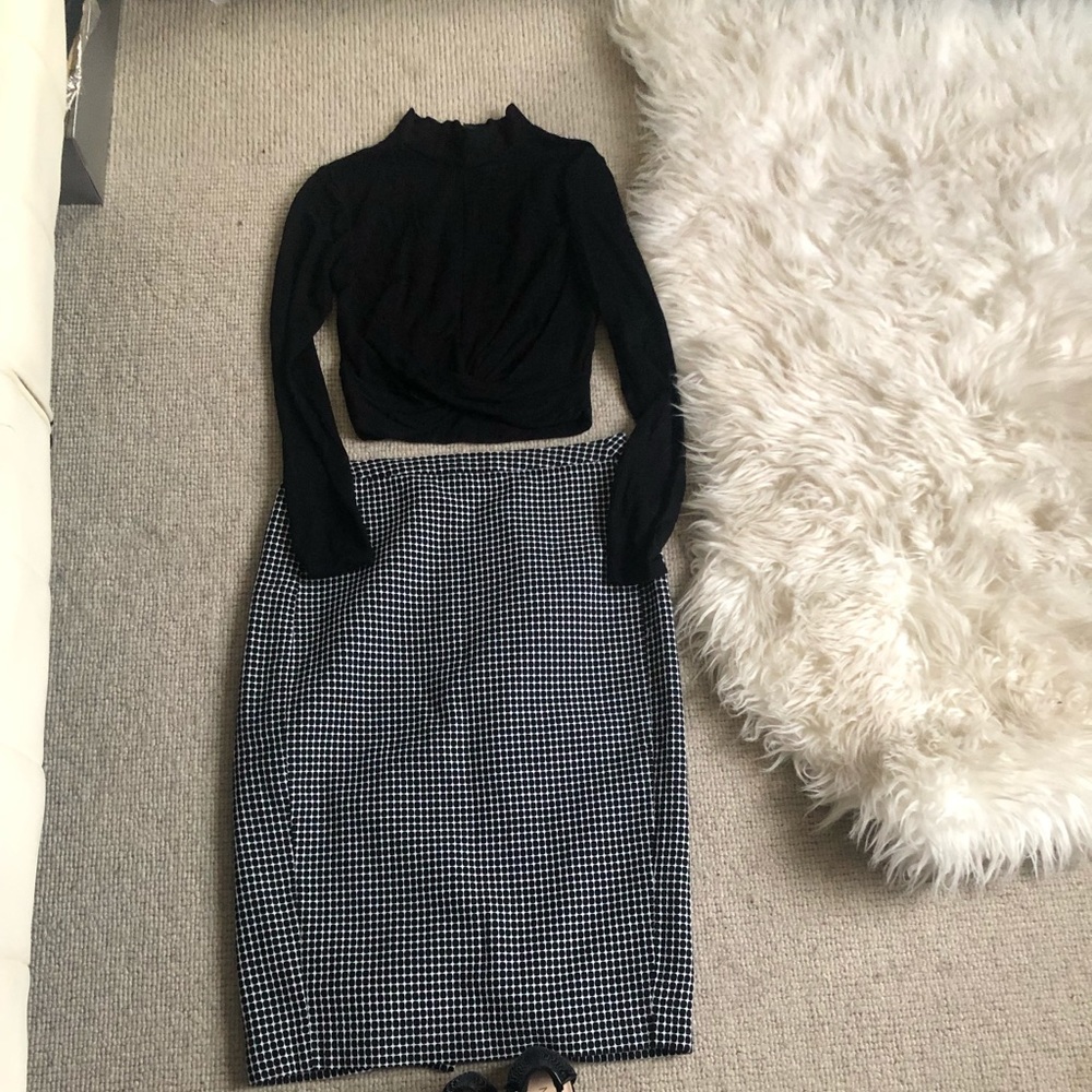 Topshop top and skirt